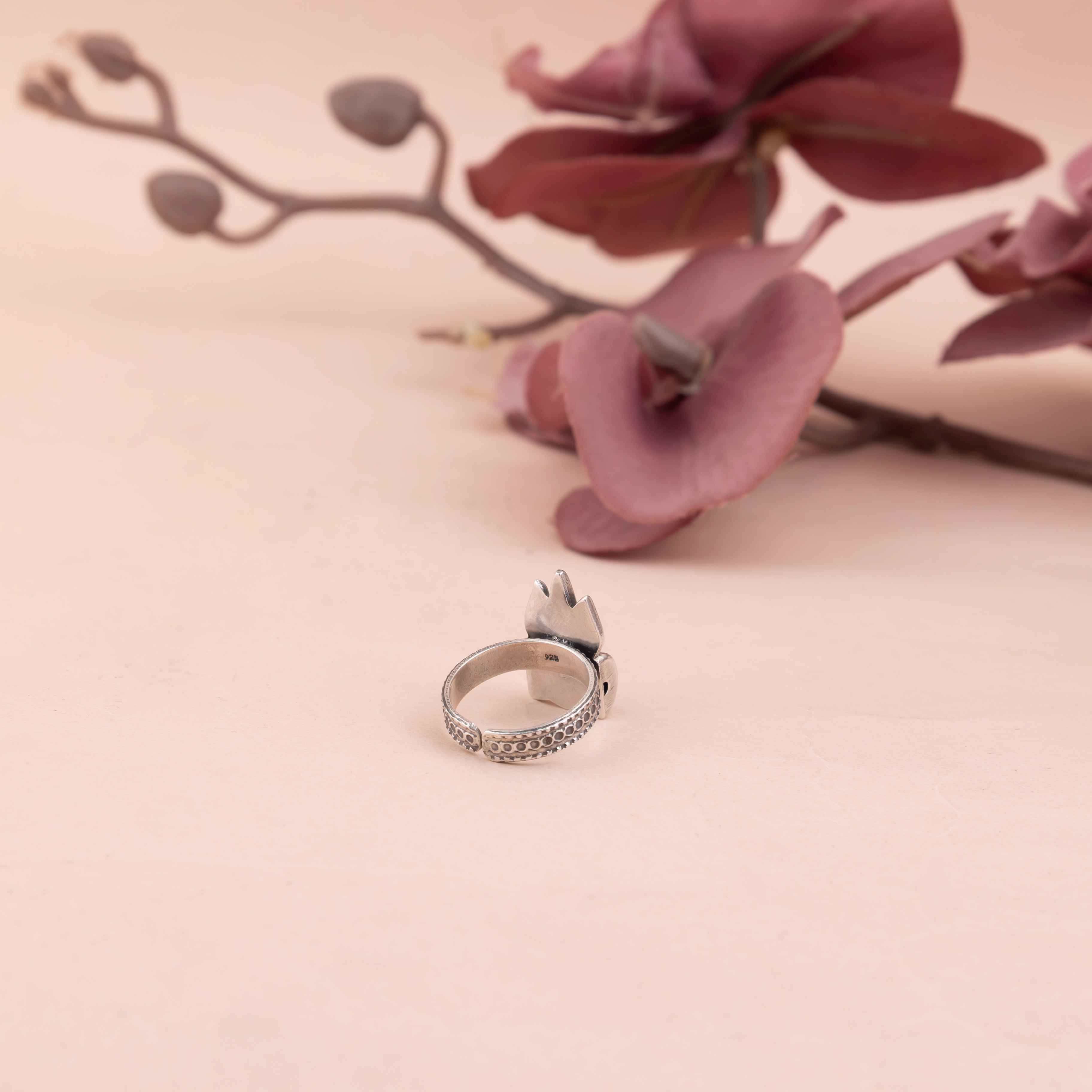 Moh Shiva Damru Ring