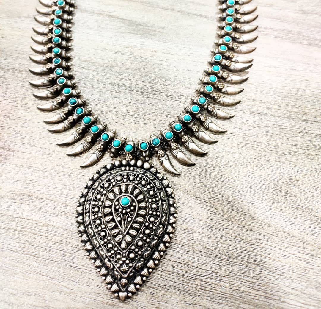 Mizoya Turquoise Spiked Necklace