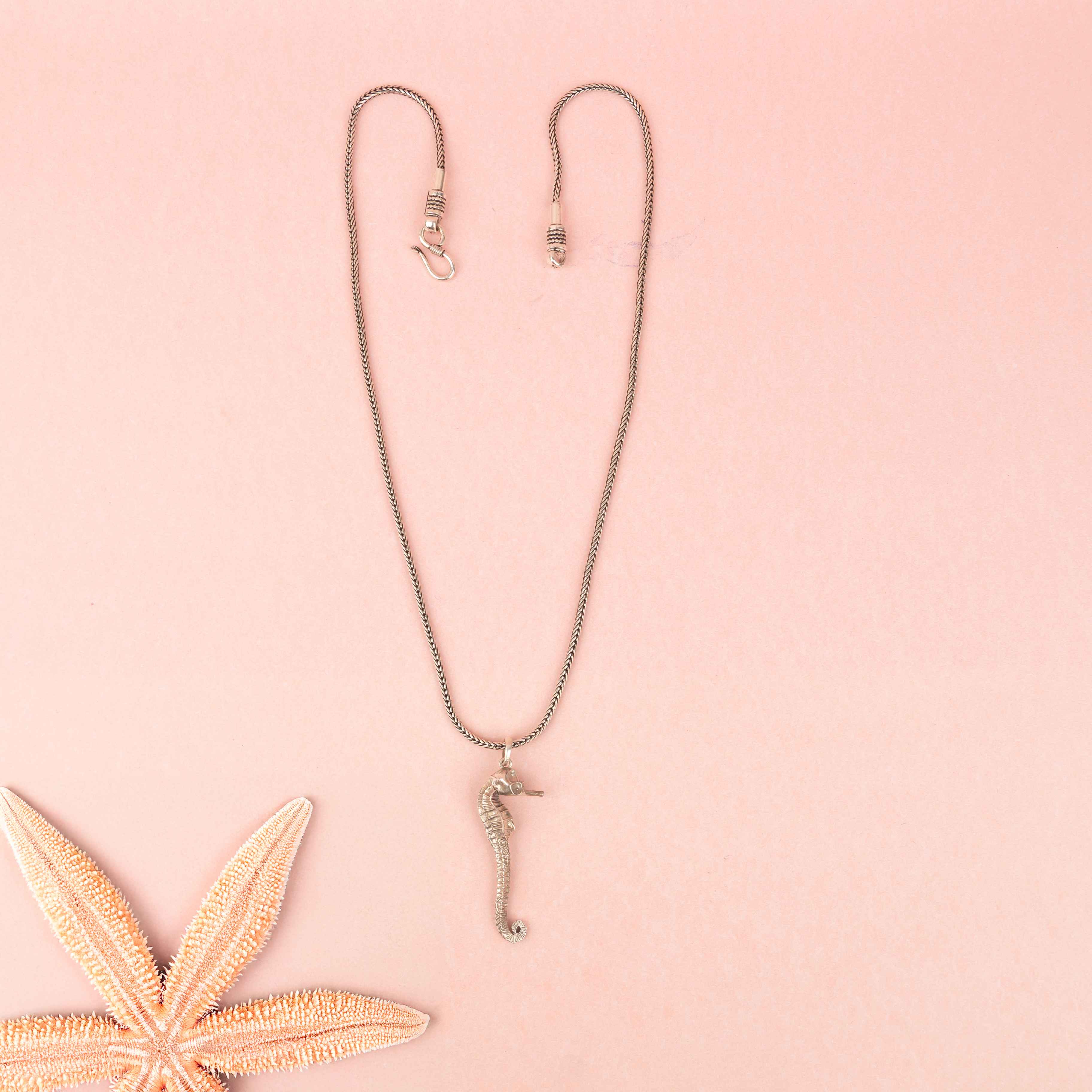 Ocean Whisper Seahorse Necklace