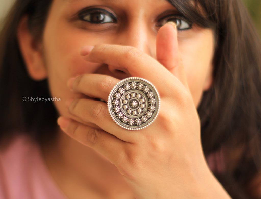 Anvaya Circular Cocktail Ring