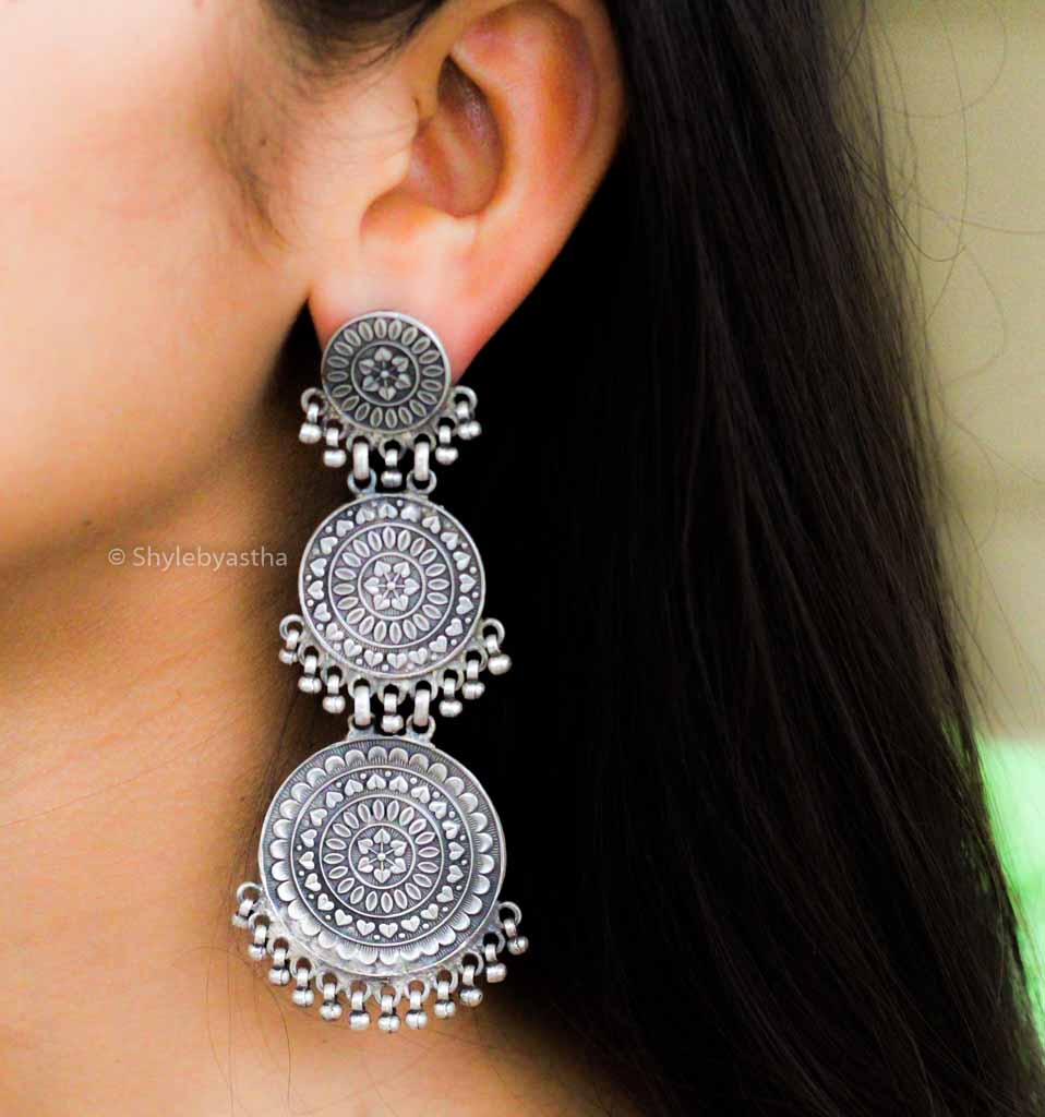Anvaya 3 Layered Earrings