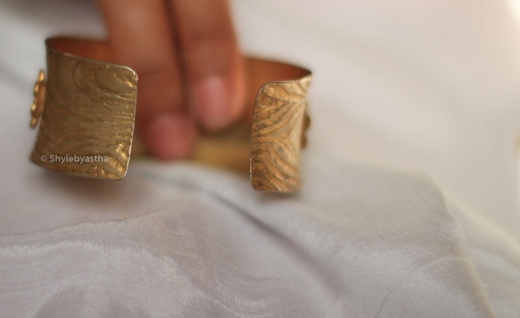 Tattva Gold Tone Stone Studded Kada