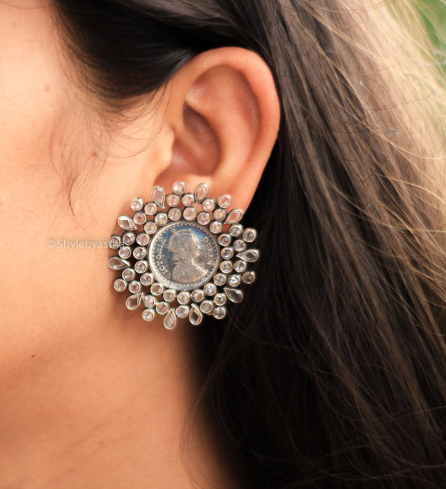 Essence Victorian Coin Swarovski studs
