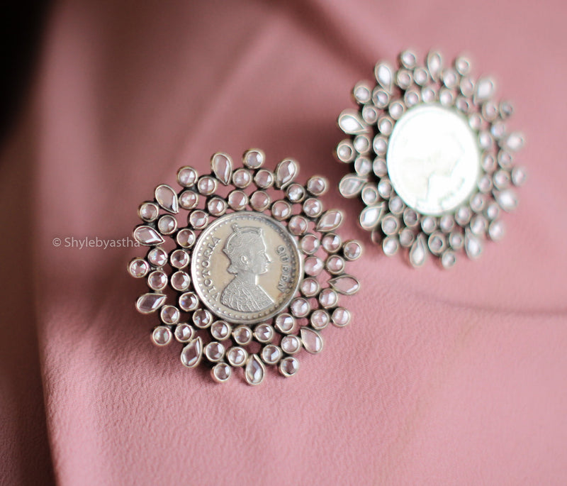 Essence Victorian Coin Swarovski studs
