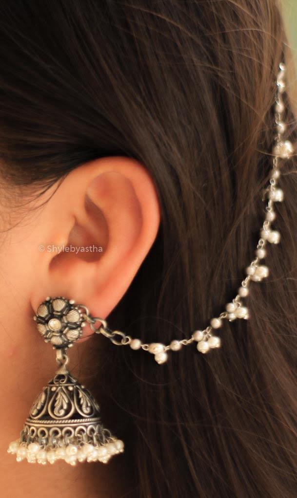 Dulari Embossed Carved Jhumka