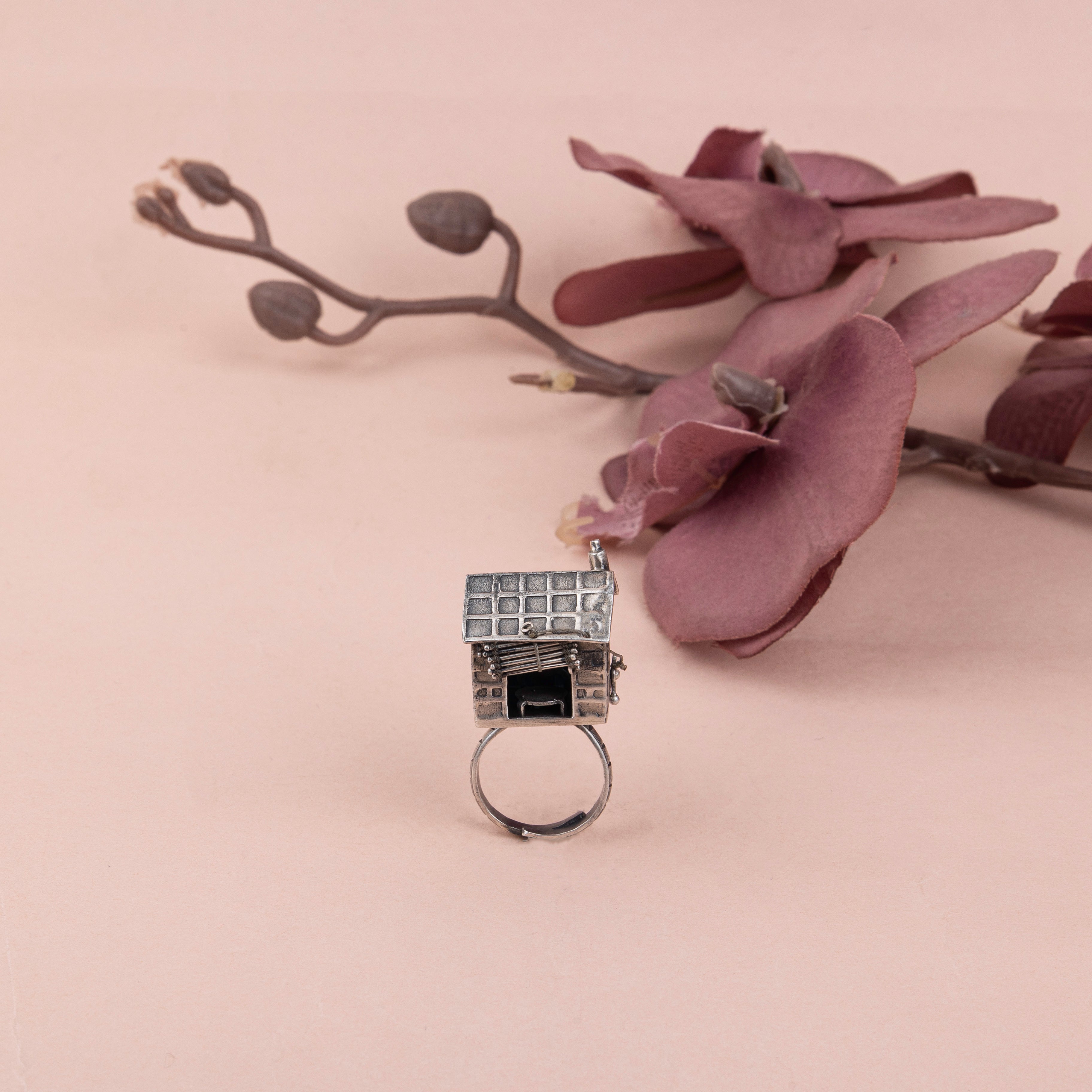 Qurbat Statement Vintage Inspired Hut Ring
