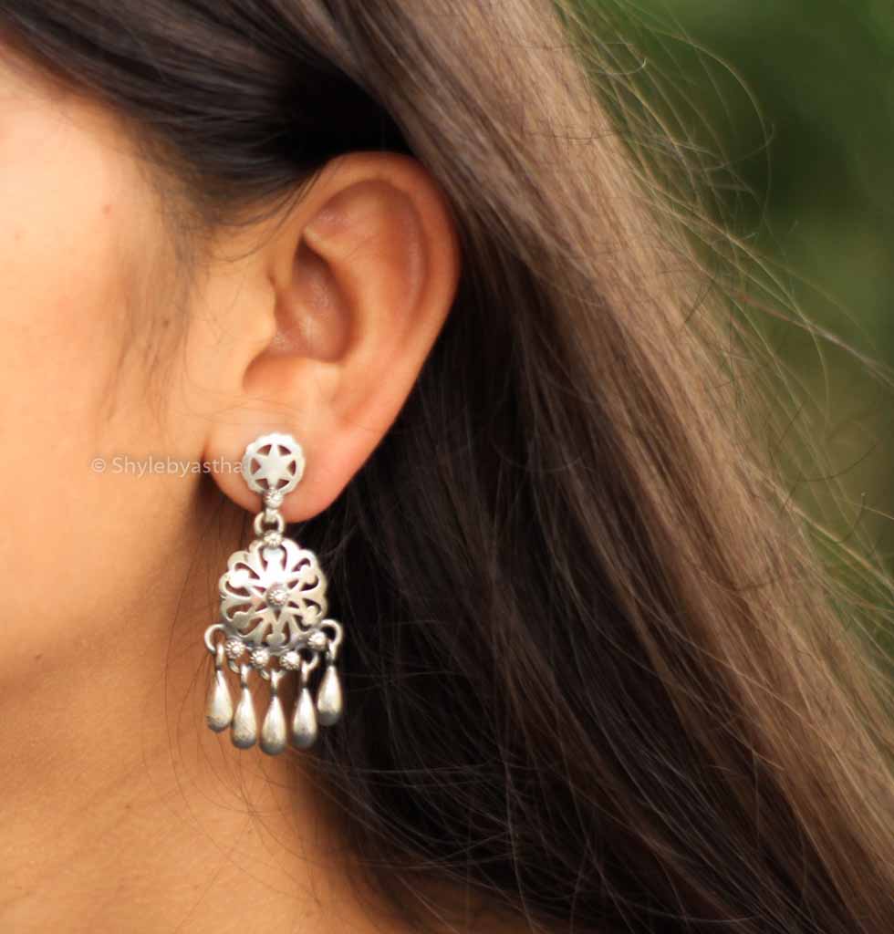 Adya Carved Danglers