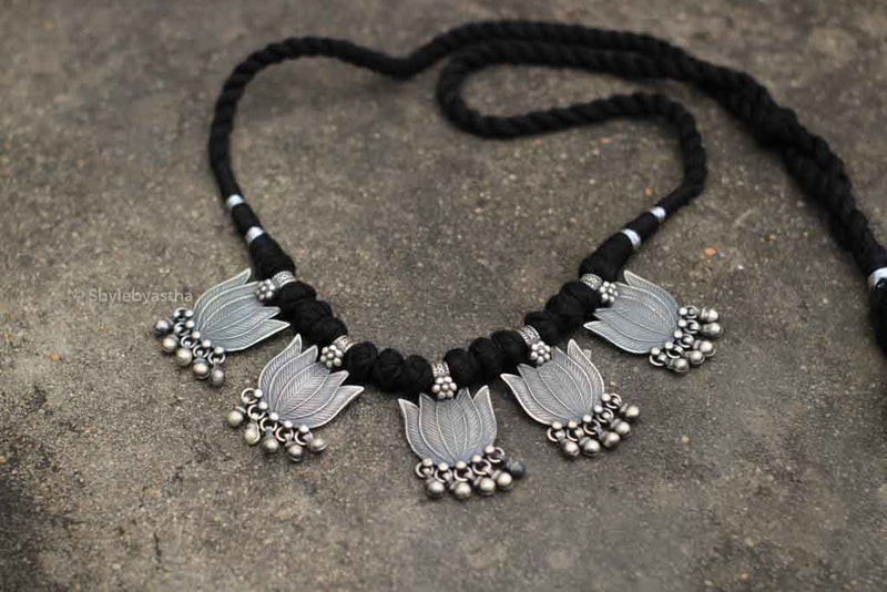 Anvaya Multi Lotus Tribal Necklace