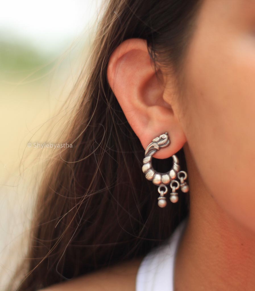 Adya Ghughri Parrot Studs model