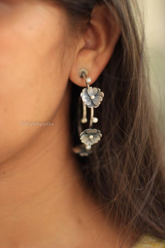 Moh Flora Spiral Earrings