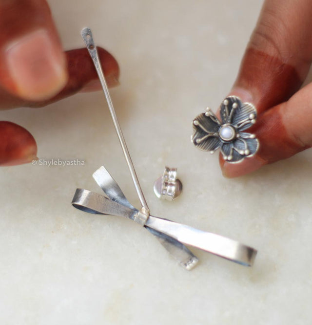 Qurbat Flower Knot Earrings