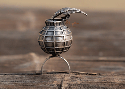 Maahi Statement Thirsty Crow Ring