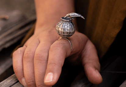 Maahi Statement Thirsty Crow Ring