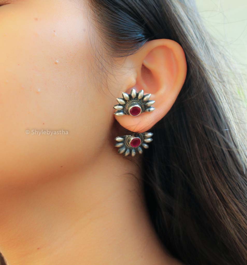 Shiva Raani Spiked Bold Studs model