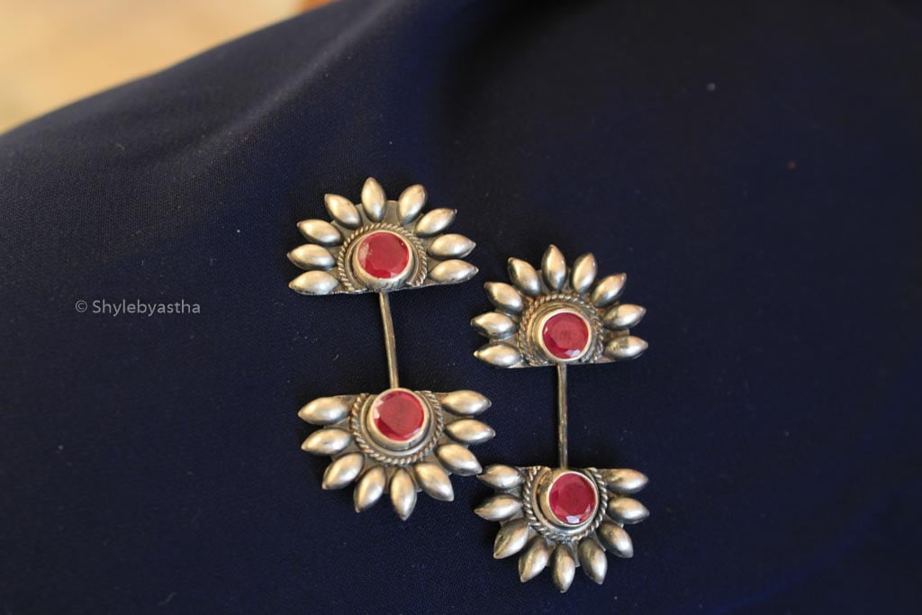 Shiva Raani Spiked Bold Studs front