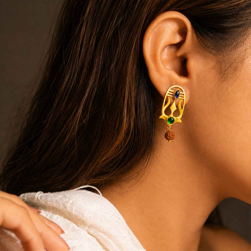 Shivoham Trishul Earring