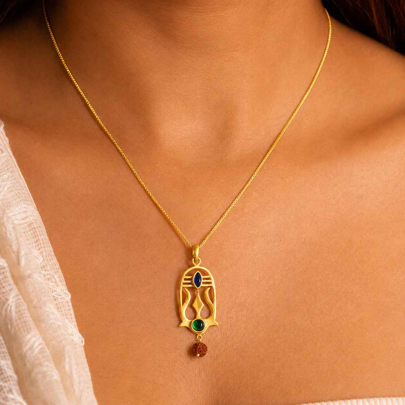 Shivoham Trishul Necklace