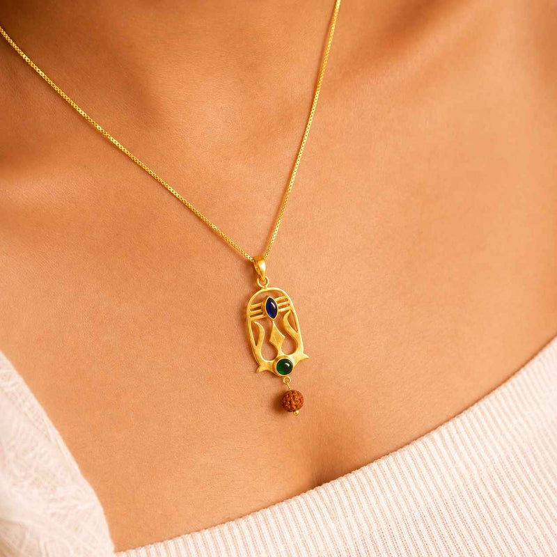 Shivoham Trishul Necklace