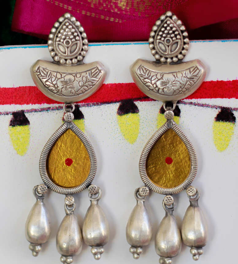 Dulari Handpainted Quirky Art Earrings