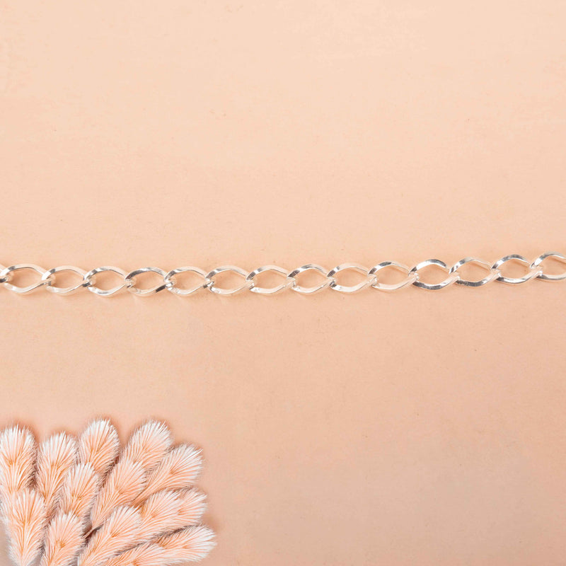 Sutra Oval Link Men Bracelet
