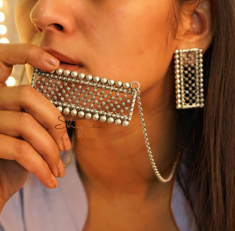 Tattva Flora Jali Statement Necklace Set