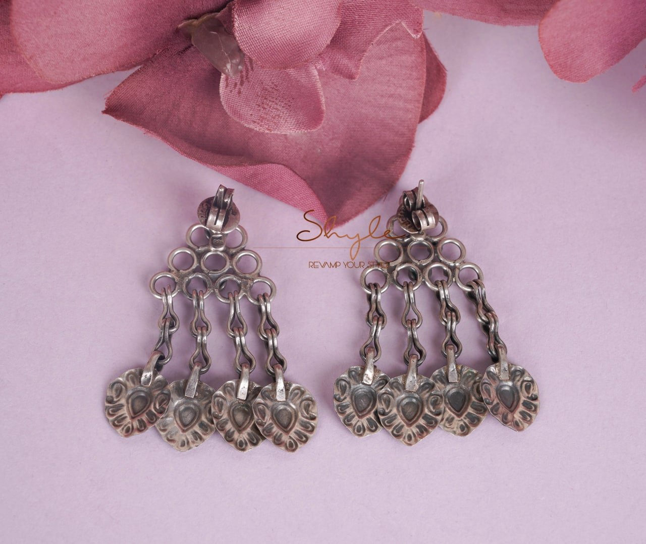 Tattva Intricate Tribal Motif Drop Earring