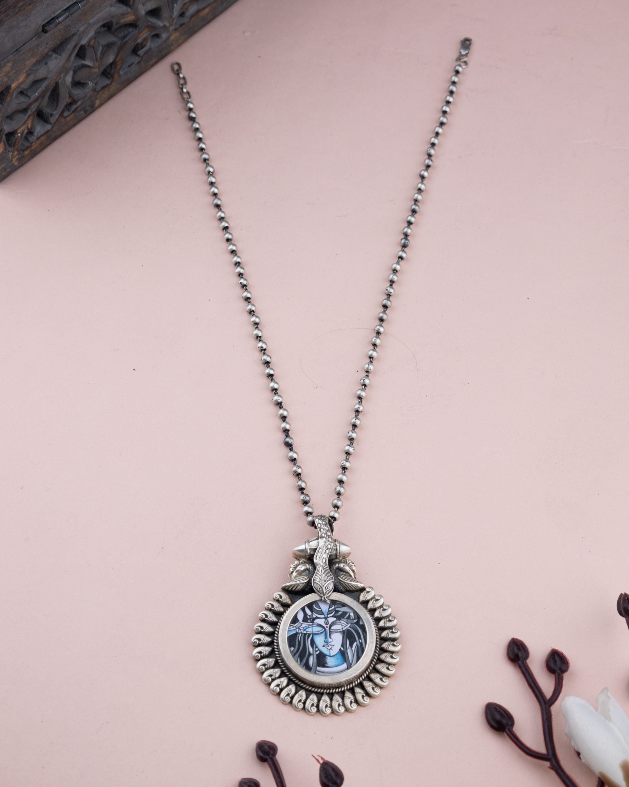 Tattva Mahadev Handpainted Necklace