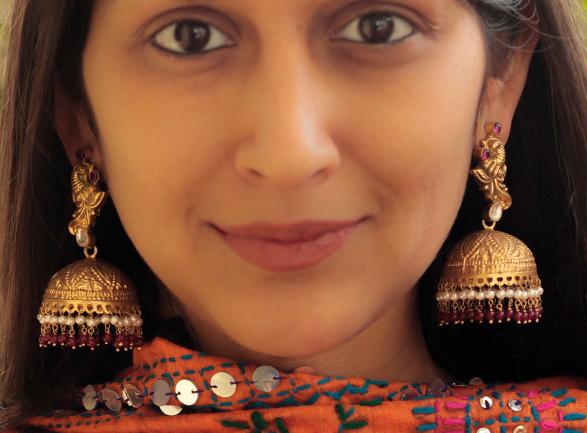 Tattva Matte Gold Classic Jhumkas