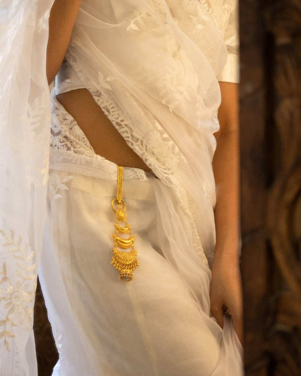 Tattva Statement Layered Gold Ghughri Satka