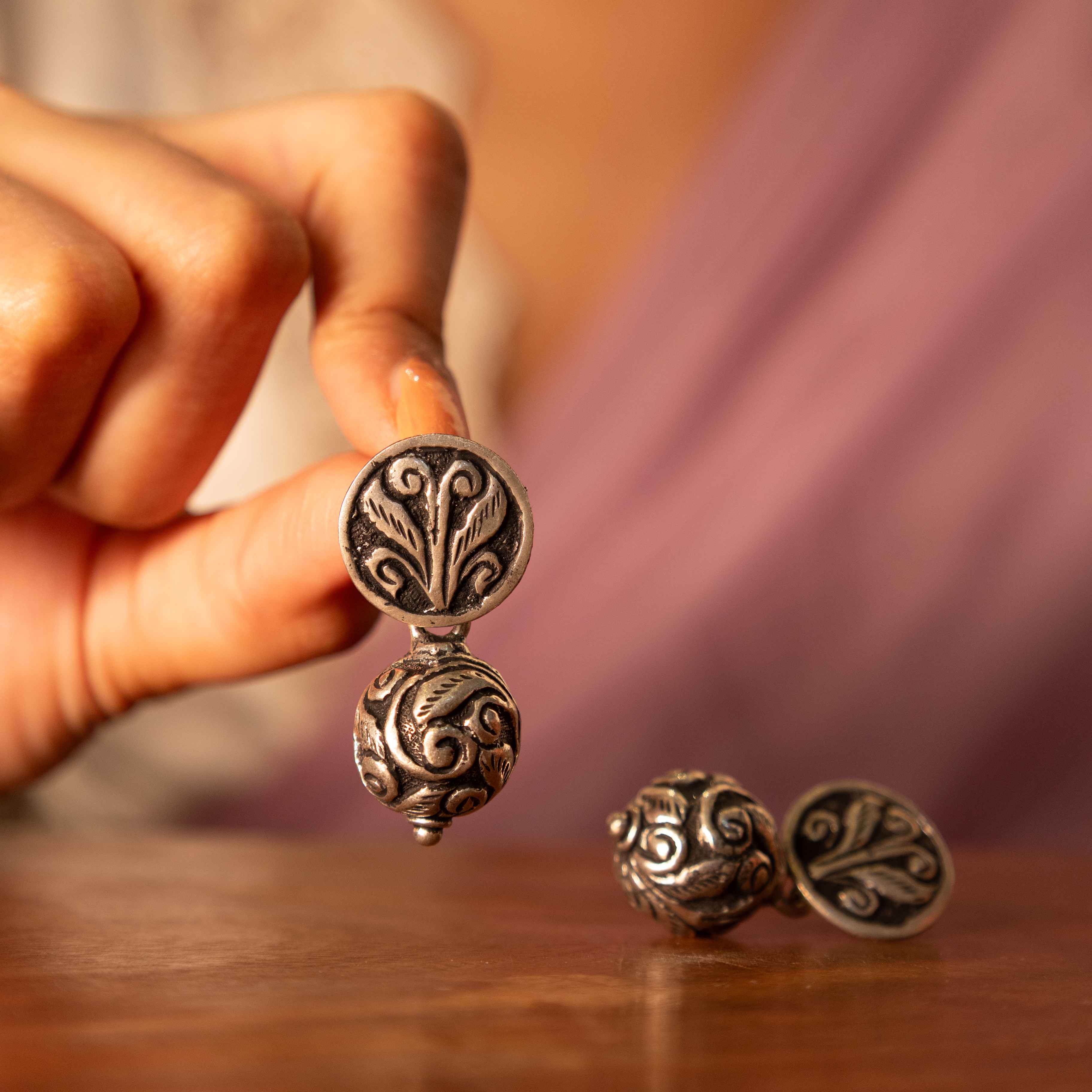 Tattva Chitai Ball Drop Sadabahaar Earring