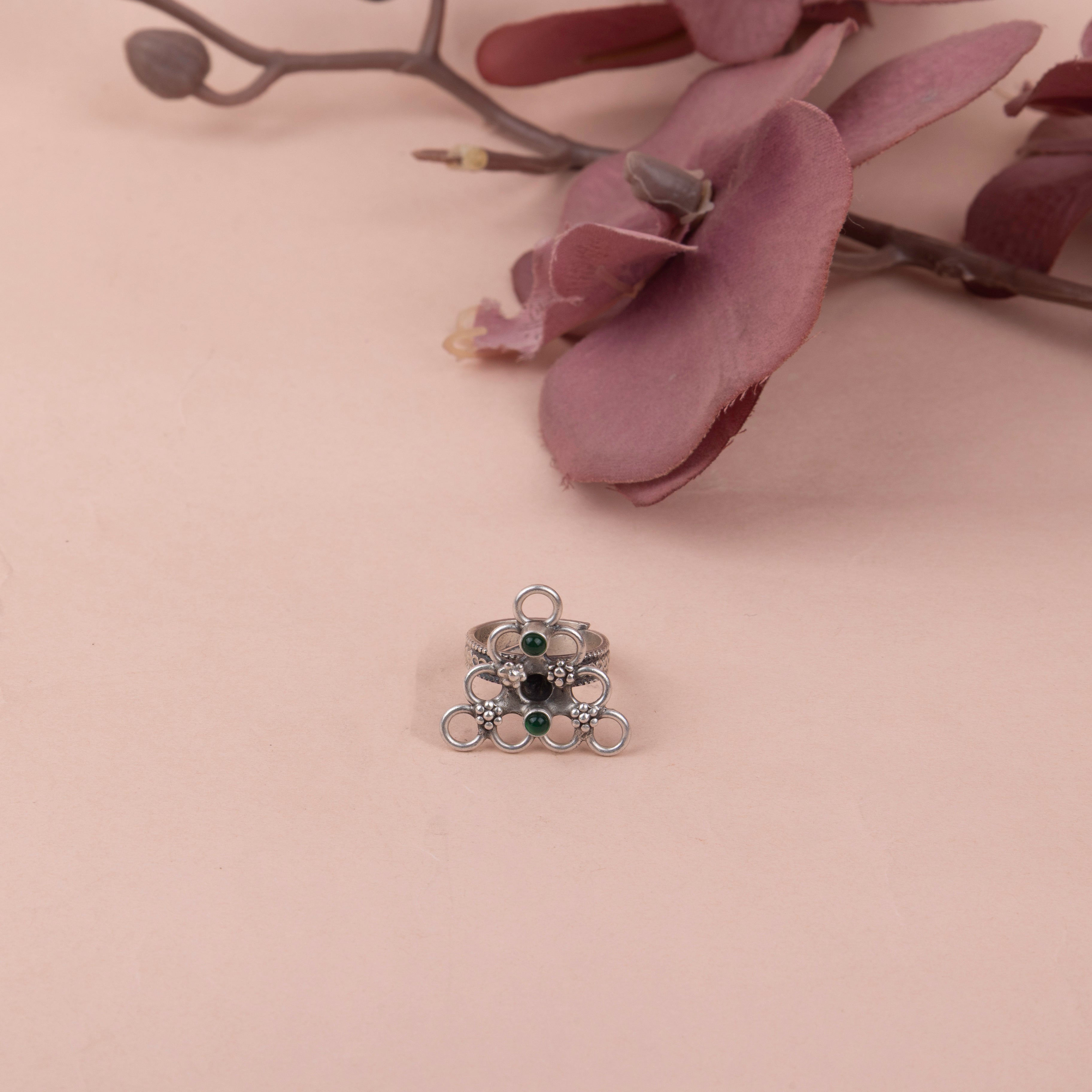 Tattva Intricate Triangle Jali Ring