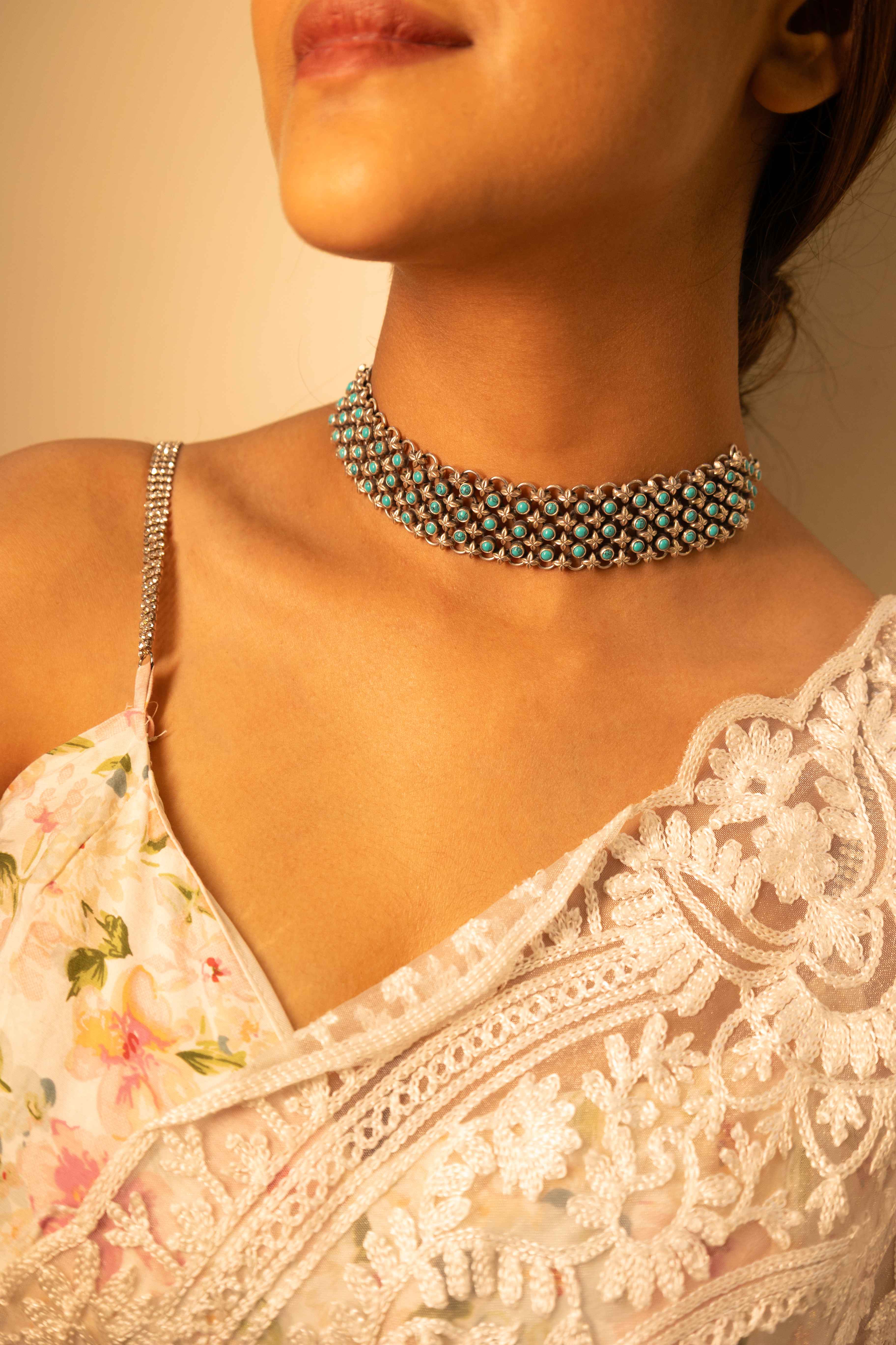 Tattva Jadau Turquoise Timeless Choker