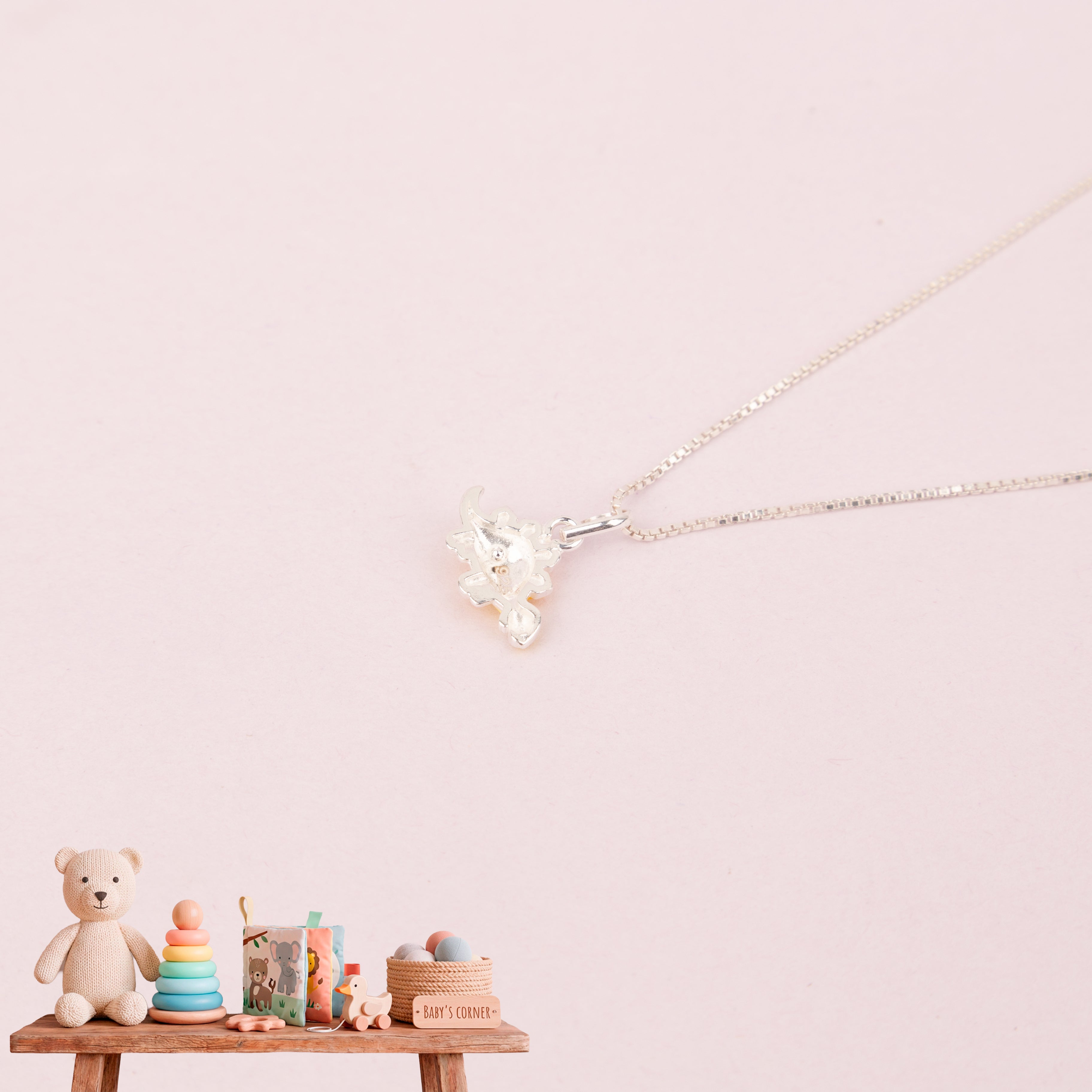 Yellow Dino Necklace