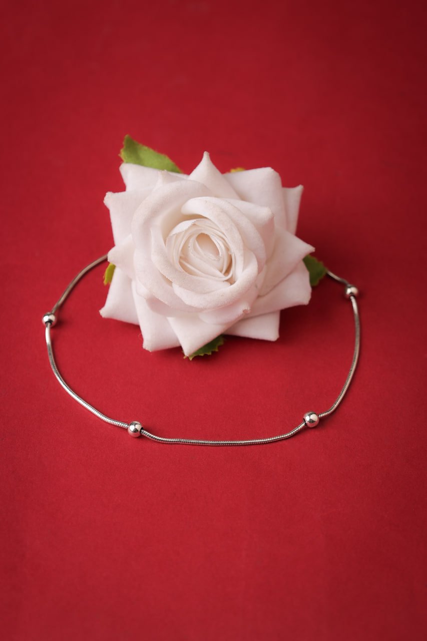 Adya Fine Alternate Balls Everyday Anklet