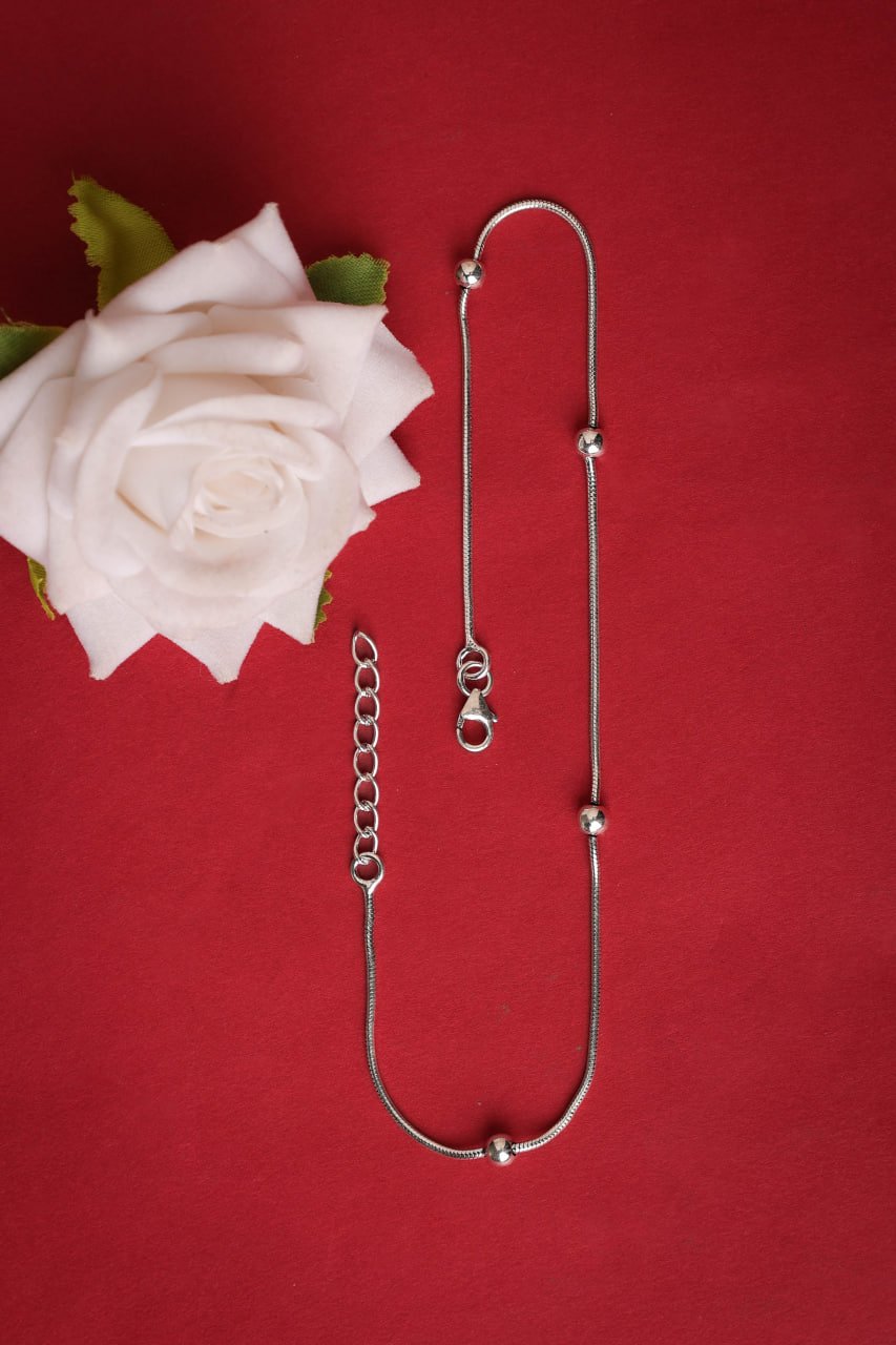 Adya Fine Alternate Balls Everyday Anklet