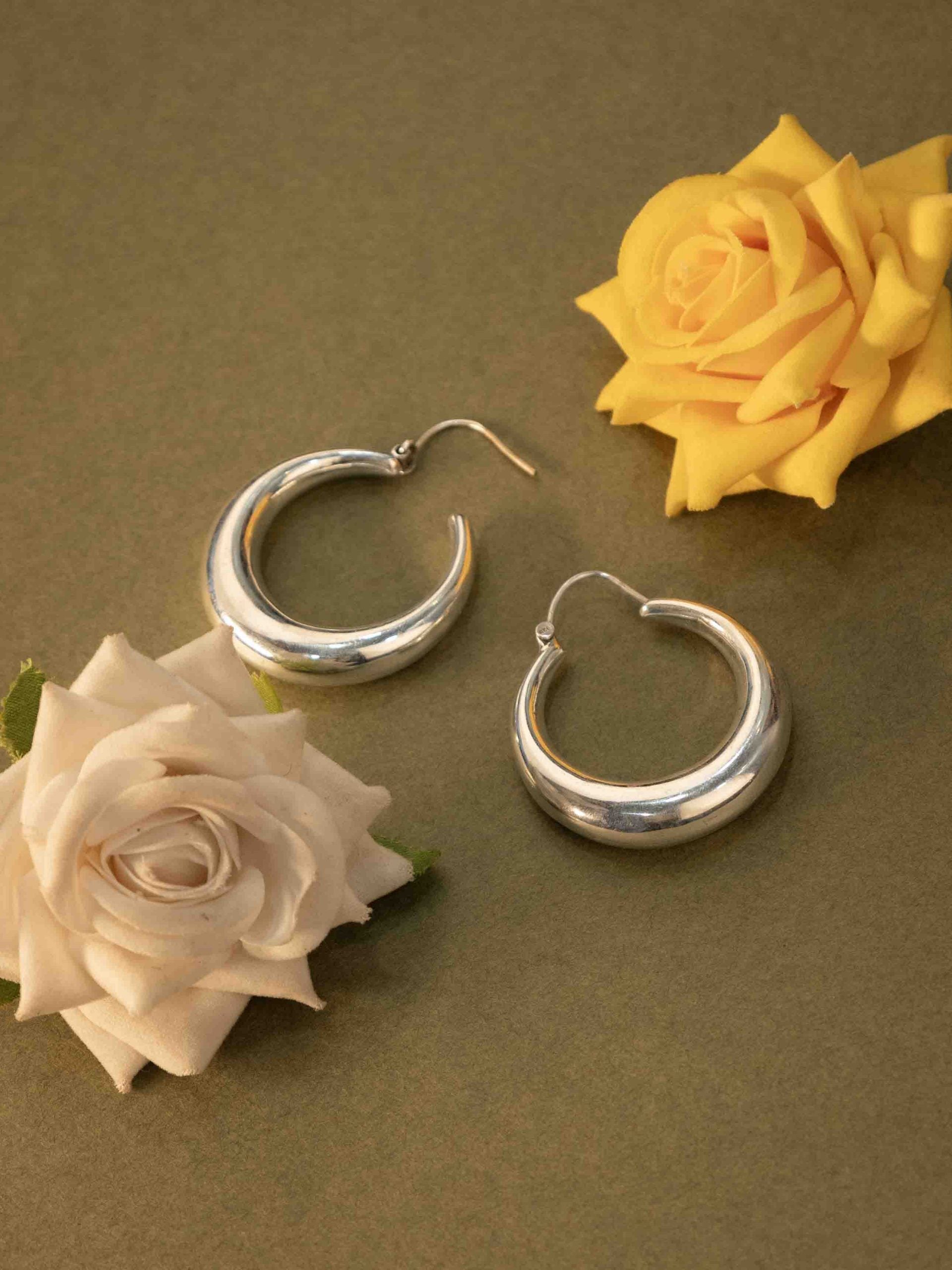 Adya Fine Large Timeless Hoops