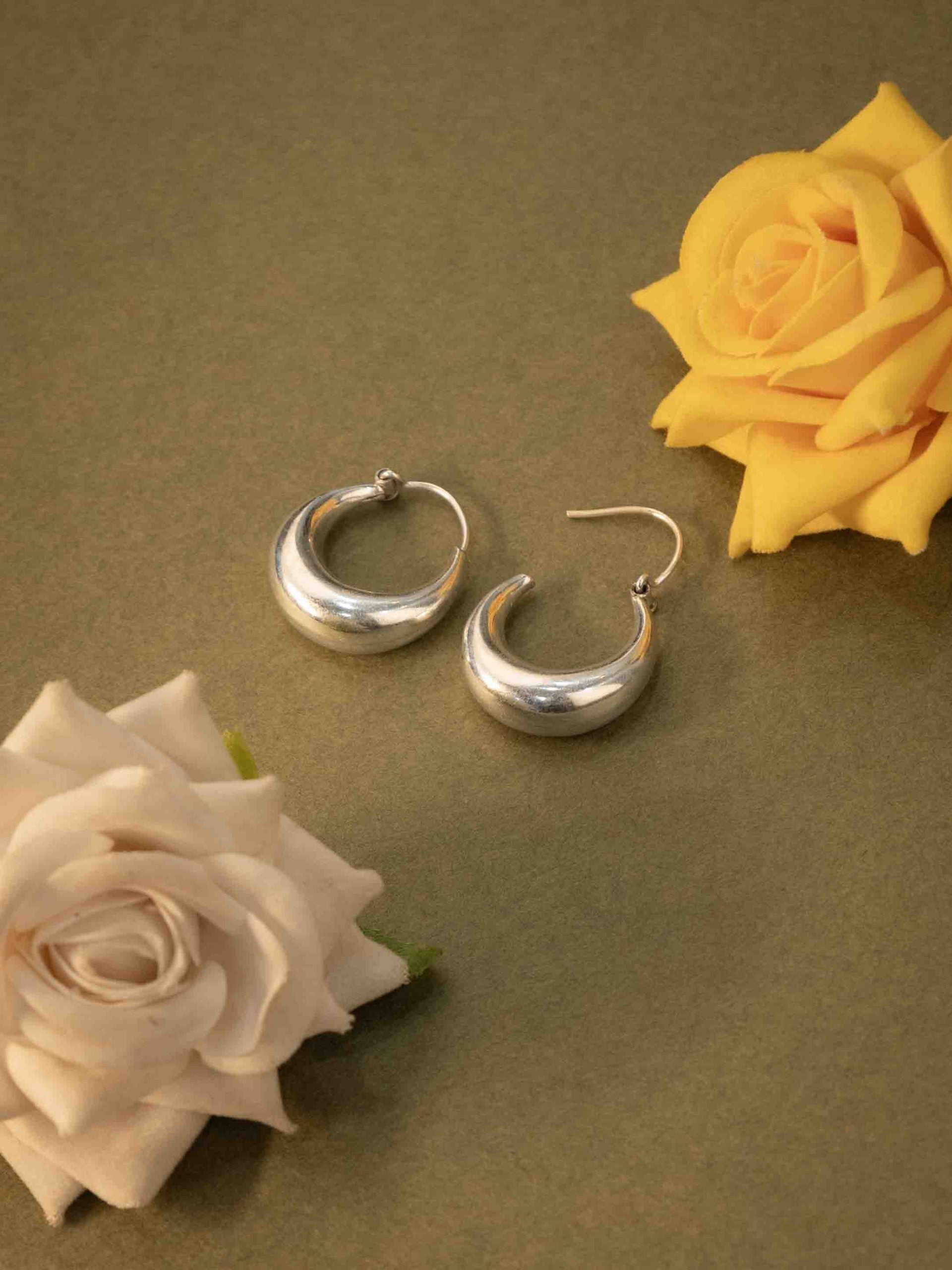 Adya Fine Medium Timeless Hoops