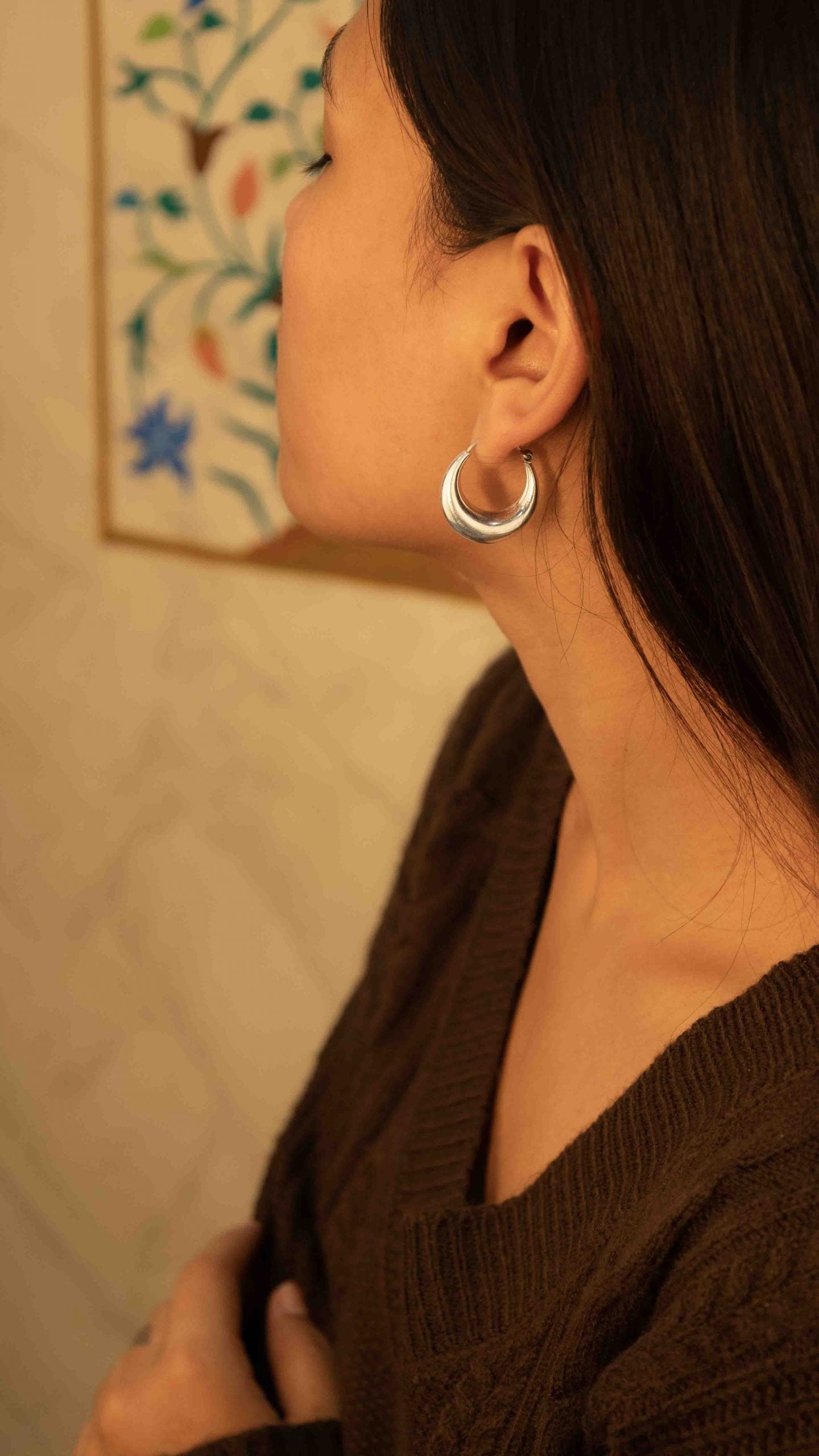 Adya Fine Small Timeless Hoops