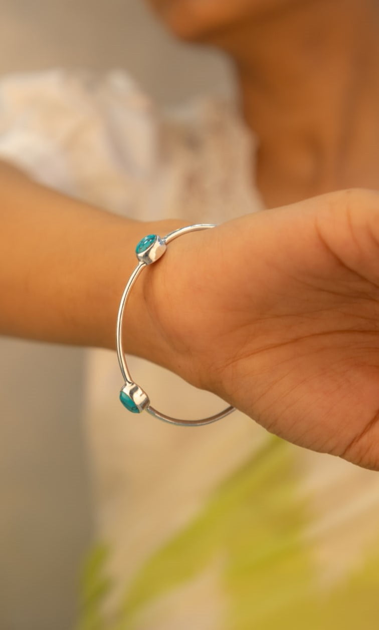 Adya Fine Turquoise Bangle