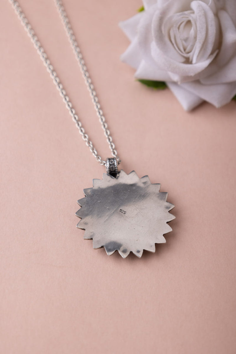 Adya Floral Painted Intricate Necklace