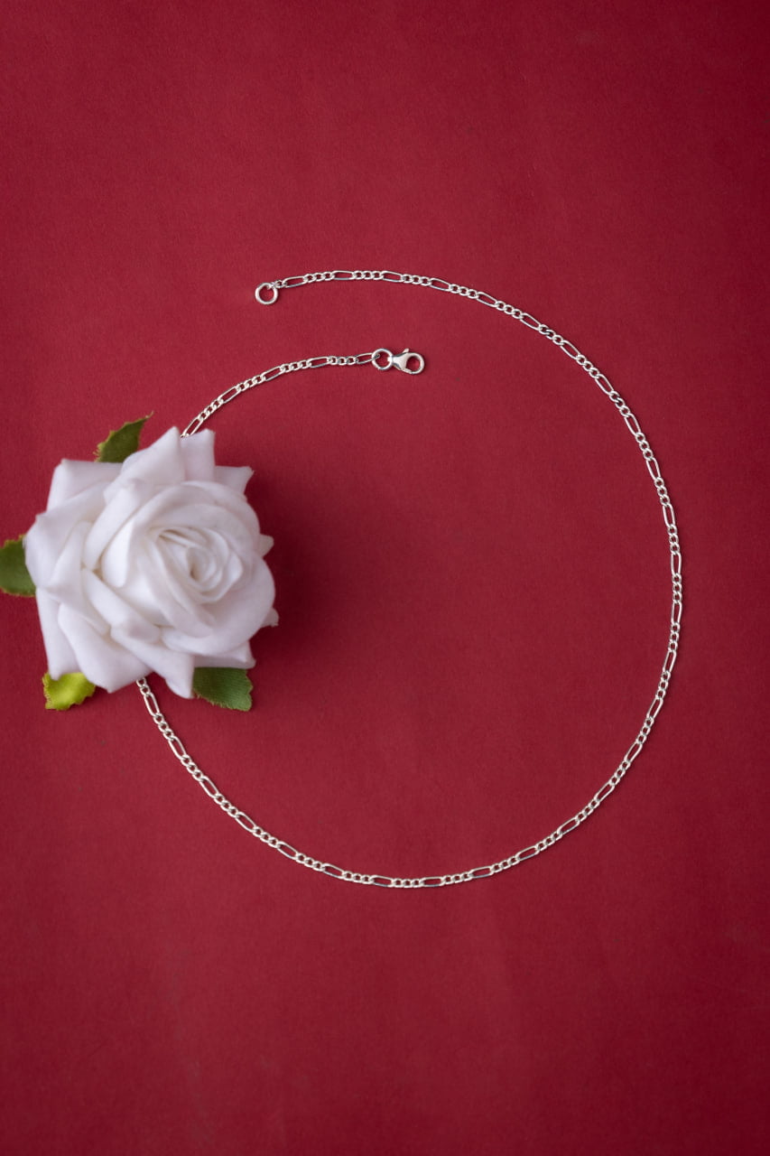 Adya Intricate Fine Silver Chain
