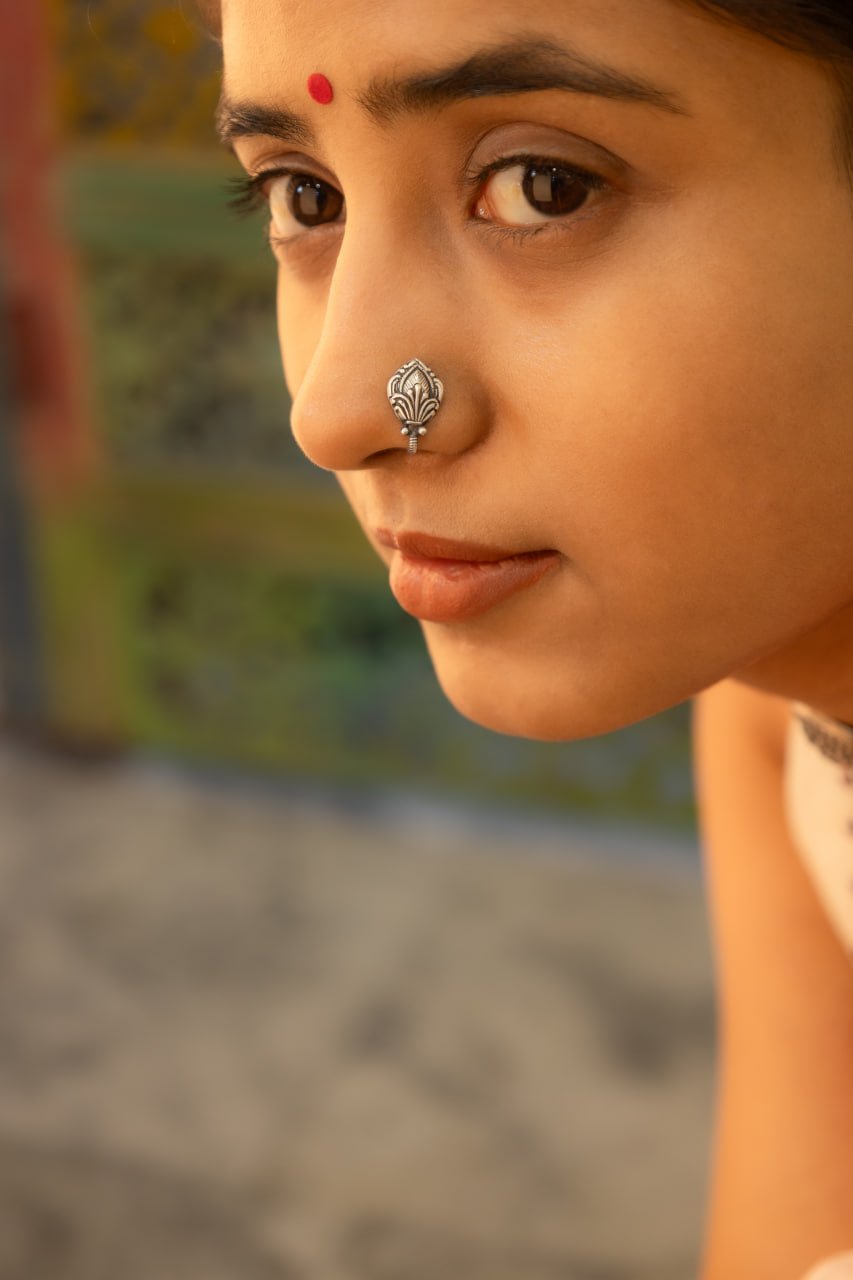 Adya Intricate Petal Nose Clip on