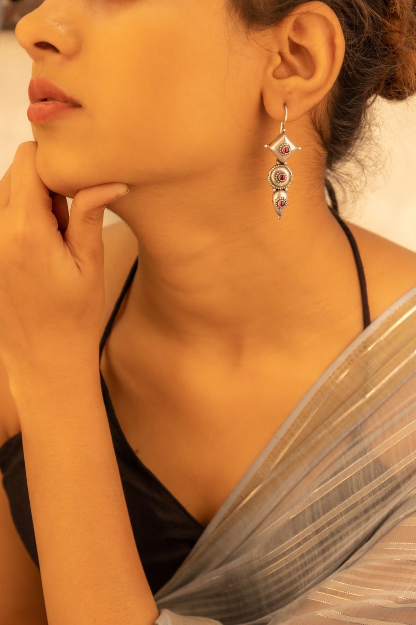 Adya Tri Motif Versatile Raani Earring