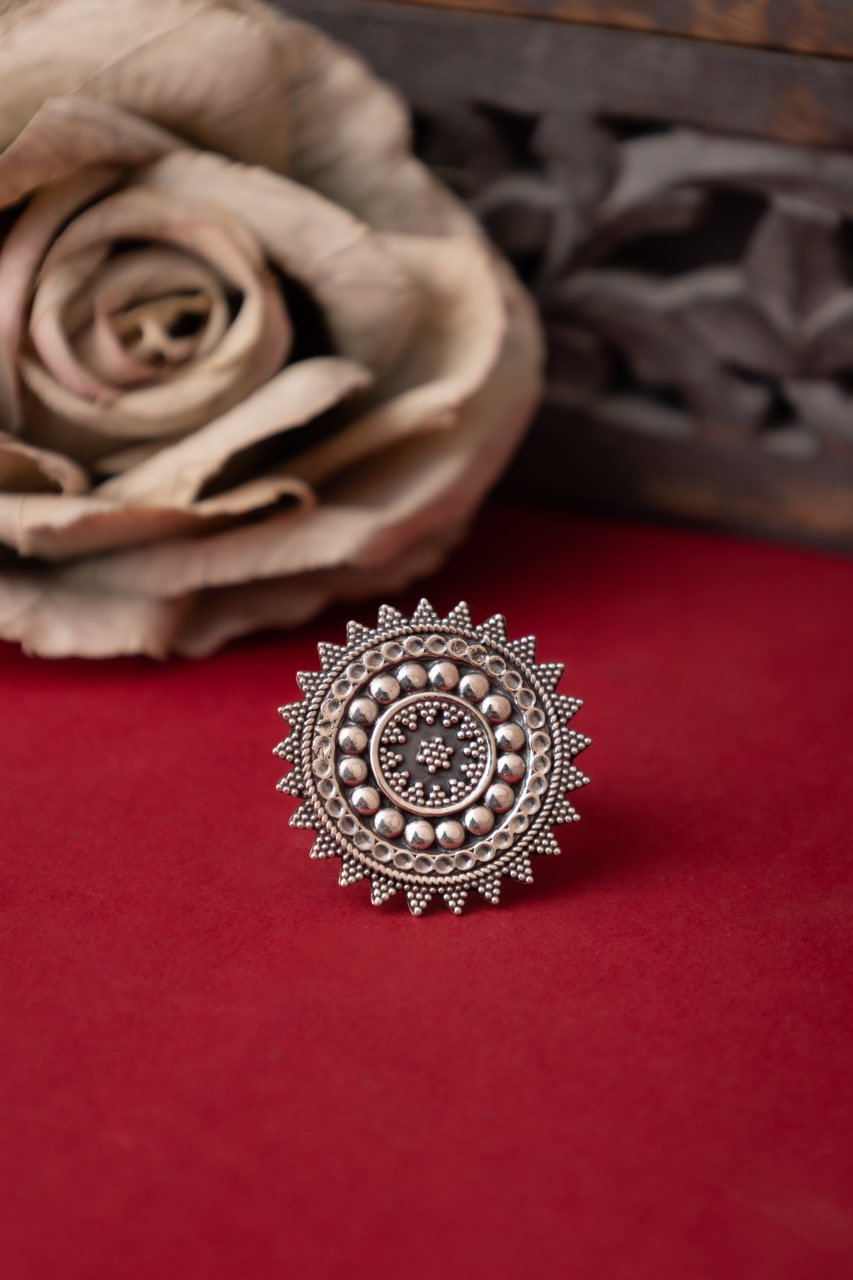 Adya Intricate Chakra Ring