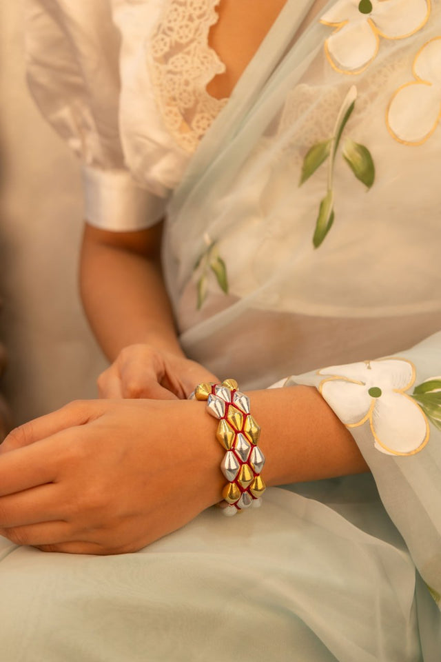 Anvaya Three Layer Dholki Dual Tone Pochi