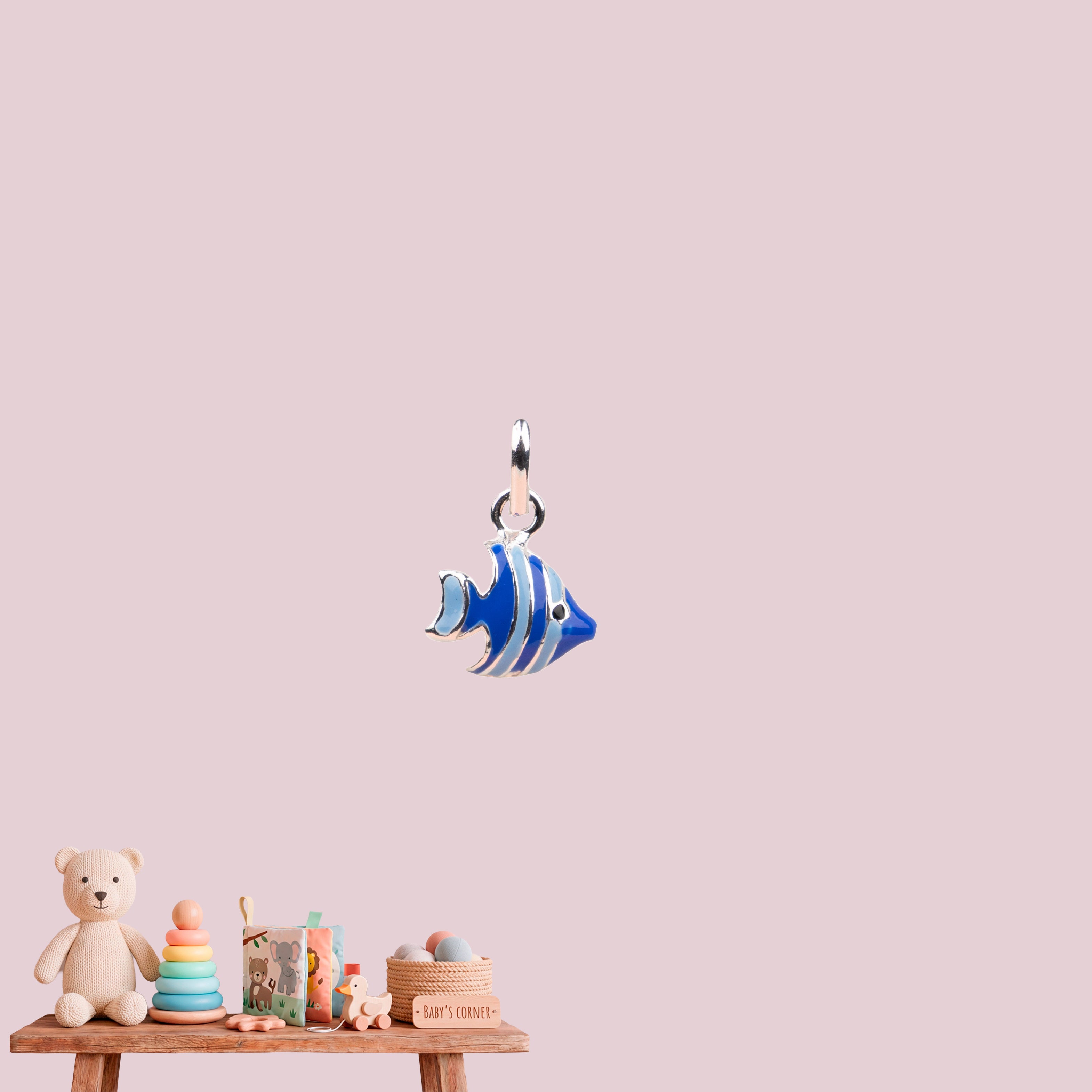 Blue Tropical Fish Pendant