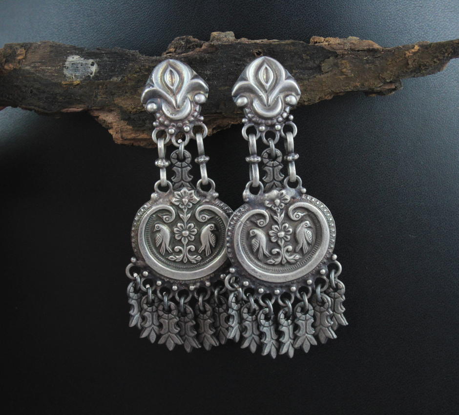Dual-Peacock-Silver-Danglers (2)
