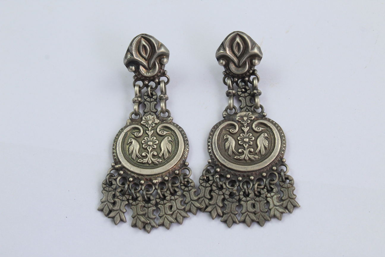 Dual-Peacock-Silver-Danglers (4)