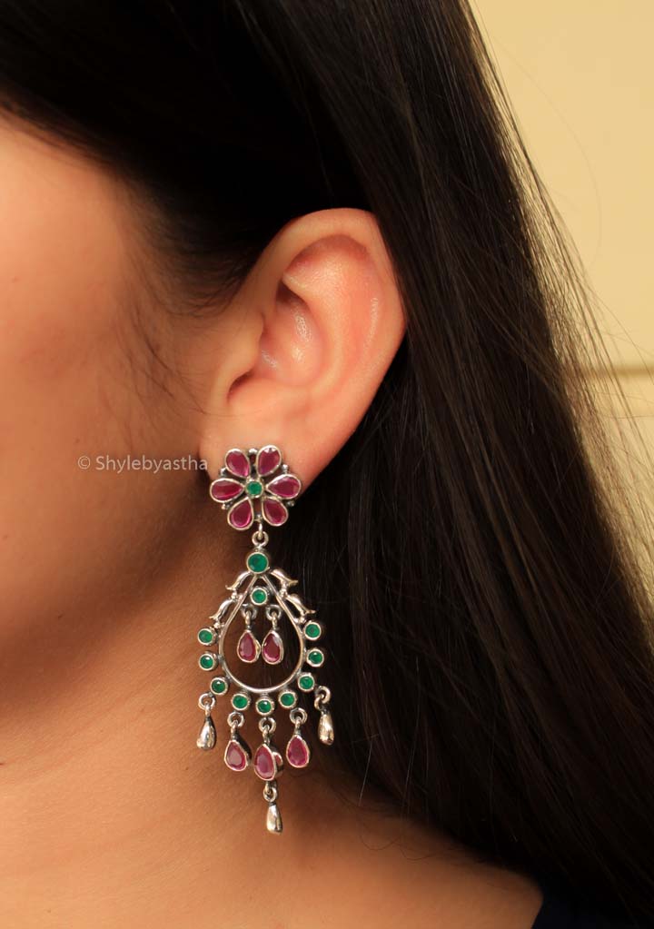 Essence Stone Studded Danglers