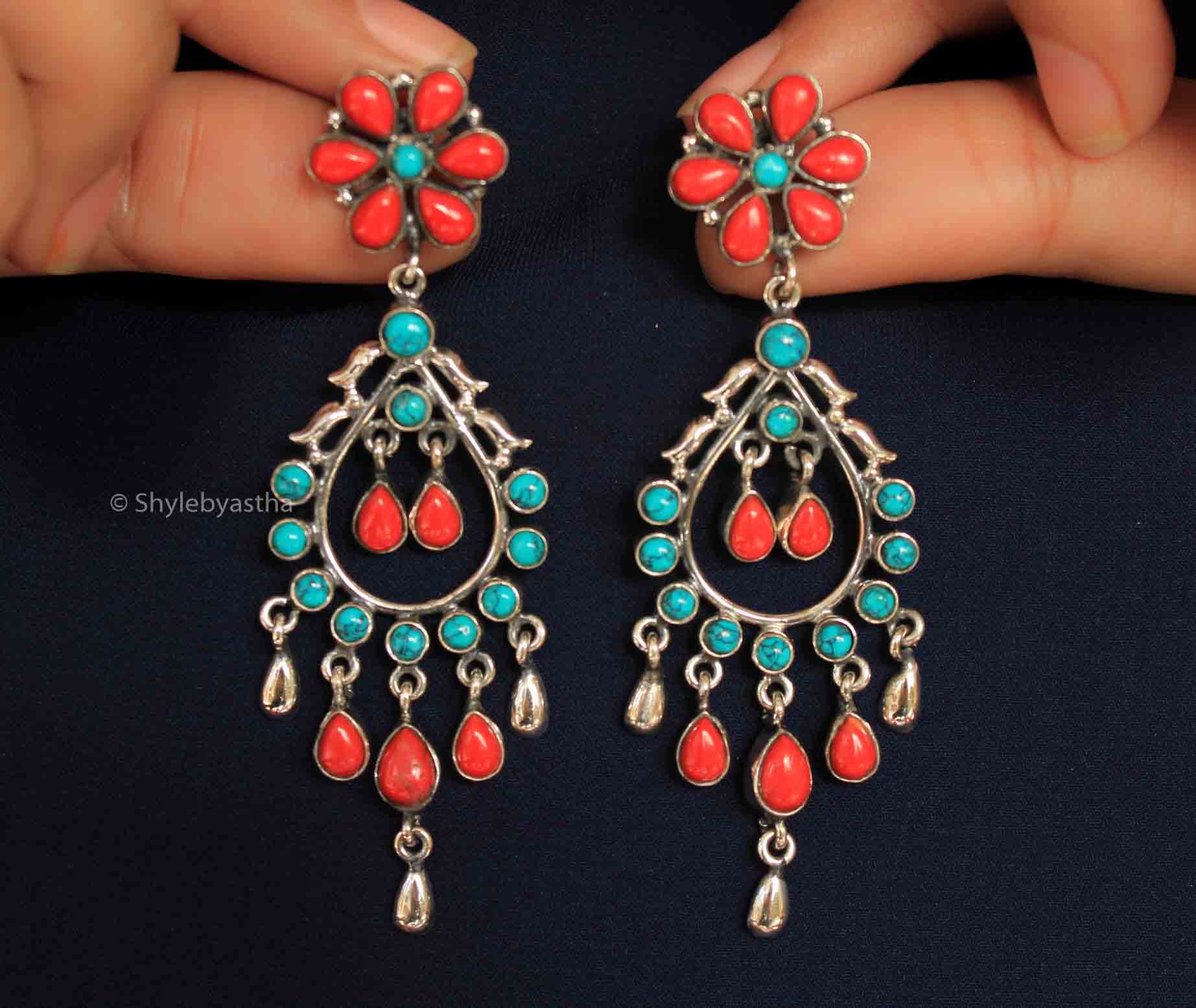 Essence Stone Studded Danglers